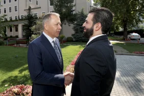 Suriyeli mevkidaşı ile güvenlik ve geri dönüşleri görüştü